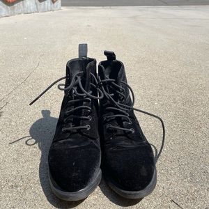 Velvet Dr. Marten’s boot